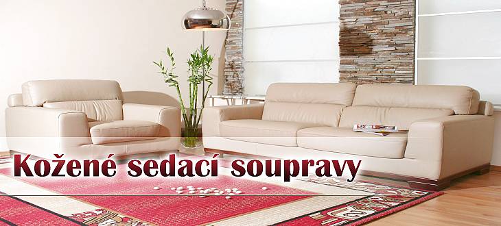 Luxusní kožené sedací soupravy