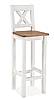Barová židle Classic Wood WHITE SIL23