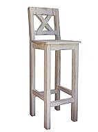 Barová židle Classic Wood WHITE SIL23 SKLADEM antická bílá