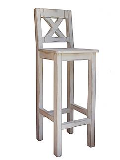 Barová židle Classic Wood WHITE SIL23 SKLADEM antická bílá