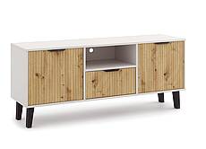 BORG DUO Tv stolek 2d1s/140 - kašmír/ dub artisan