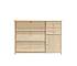 Botník z masivu výklopný 81, Dub