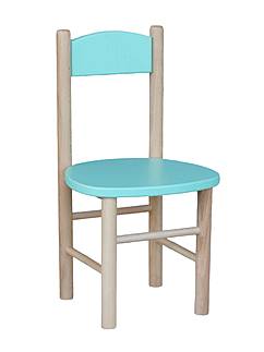 Buková dětská židlička MERCI máta - bezbarvý lak