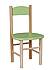 Buková dětská židlička MERCI pistácie - bezbarvý lak