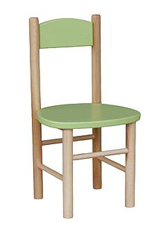 Buková dětská židlička MERCI pistácie - bezbarvý lak