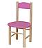 Buková dětská židlička MERCI ružová - bezbarvý lak