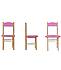 Buková dětská židlička MERCI ružová - bezbarvý lak