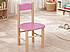 Buková dětská židlička MERCI ružová - bezbarvý lak