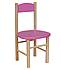 Buková dětská židlička MERCI ružová - bezbarvý lak