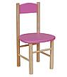 Buková dětská židlička MERCI ružová - bezbarvý lak