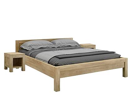 Buková postel RENÁTA L5 140x200 s nočními stolky