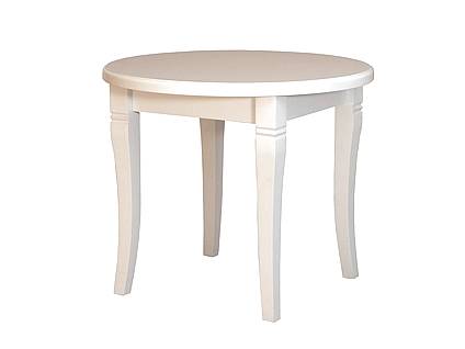 Bukový bílý jídelní kulatý stůl JARO 80 cm