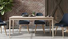 Bukový jídelní stůl z masivu MAROKO STA1 160x90 cm přírodní buk