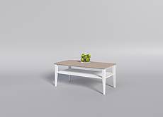 Bukový konferenční stolek MAROKO STL1 140x80 cm bílá