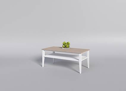 Bukový konferenční stolek MAROKO STL1 140x80 cm bílá