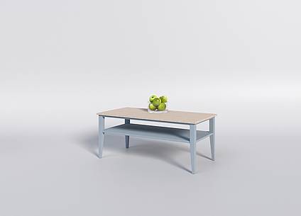 Bukový konferenční stolek MAROKO STL1 140x80 cm šedomodrý