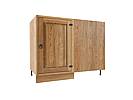 Classic Wood dřevěná kuchyňská rohová skříňka s dvířky KN100 levá