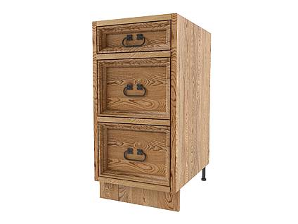 Classic Wood dřevěná kuchyňská skříňka se šuplíky KS42