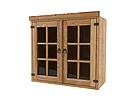 Classic Wood horní dřevěná kuchyňská skříňka s prosklenými dvířky GS82