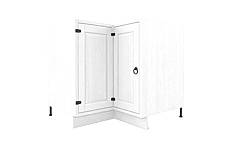 Classic Wood WHITE dřevěná kuchyňská rohová skříňka s dvířky KNA90