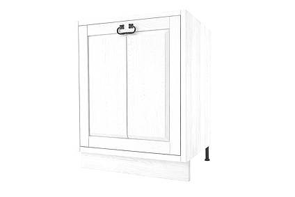 Classic Wood WHITE dřevěná kuchyňská skříňka pro myčku KZ60/65