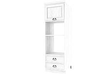 Classic Wood WHITE dřevěná kuchyňská skříňka pro vestavnou troubu KP265 vysoká