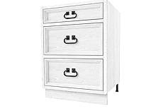 Classic Wood WHITE dřevěná kuchyňská skříňka se šuplíky KS65