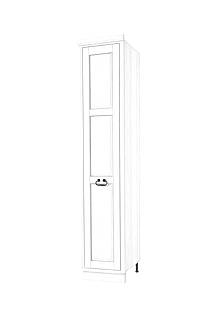 Classic Wood WHITE dřevěná výsuvná kuchyňská skříň vysoká KWC32