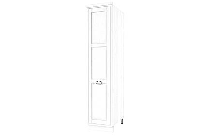 Classic Wood WHITE dřevěná výsuvná kuchyňská skříň vysoká KWC42