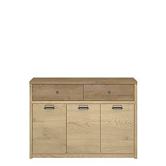 DENZEL komoda 3d2s dub cremona/ dub lefkas