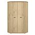 DENZEL rohová skříň 2d dub cremona/ dub lefkas