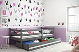 Dětská postel ERYK se šuplíkem 190 cm - barva grafit