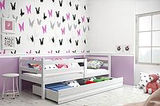Dětská postel ERYK se šuplíkem 200 cm - barva bílá