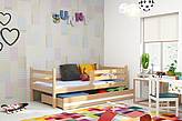 Dětská postel ERYK se šuplíkem 200 cm - barva přírodní