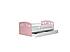 Dětská postel JULIE 140 x 80 růžová, šuplík + matrace