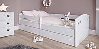 Dětská postel JULIE 160 x 80 se šuplíkem - bílá