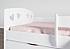 Dětská postel JULIE 180 x 80 se šuplíkem, růžová