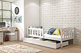 Dětská postel KUBÍK se šuplíkem 190 cm - barva bílá