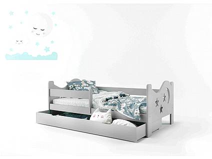 Dětská postel MAJA 80x160 cm šedá SKLADEM