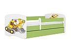 Dětská postel MONTE - bagr 180x80 cm, se šuplíkem