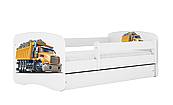 Dětská postel MONTE - náklaďák 180x80 cm, se šuplíkem
