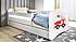 Dětská postel MONTE - požární auto 140x70 cm, se šuplíkem