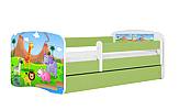 Dětská postel MONTE - safari 140x70 cm, se šuplíkem