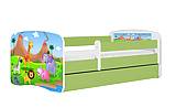 Dětská postel MONTE - safari 140x70 cm, se šuplíkem