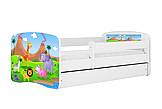 Dětská postel MONTE - safari 180x80 cm, se šuplíkem