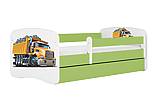 Dětská postel MONTE náklaďák 140x70 cm, se šuplíkem