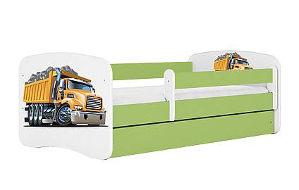 Dětská postel MONTE náklaďák 140x70 cm, se šuplíkem