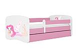 Dětská postel MONTE víla 140x70 cm se šuplíkem