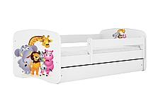 Dětská postel MONTE ZOO 140x70 cm se šuplíkem