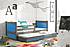 Dětská postel s přistýlkou RICO  190 cm - barva grafit